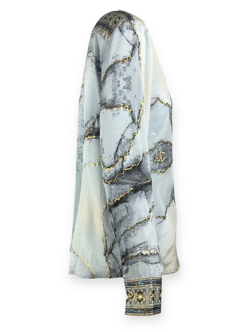 camicia donna fantasia azzurro Pahiesa Formentera | CA2105143